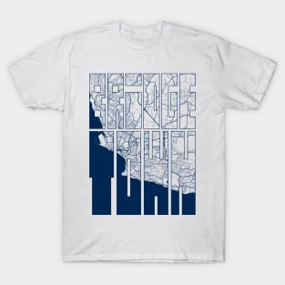 Bridgetown, Barbados City Map Typography - Coastal T-Shirt